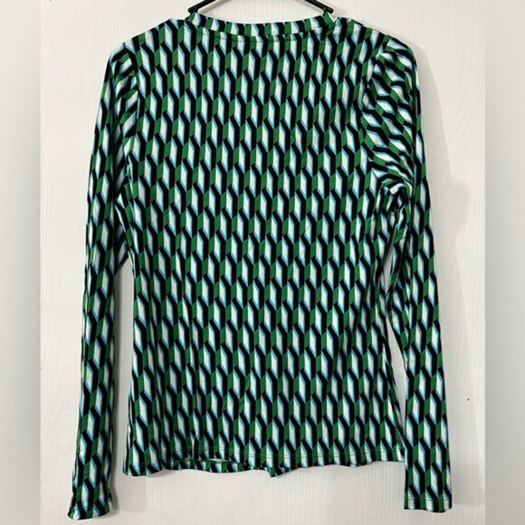 2PC SET Diane Von Furstenberg DVF for Target Arrow Geo Green Mini Skort & Top - Picture 7 of 16